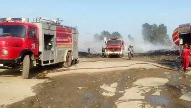 مهار آتش‌سوزی در انبار ضایعات مجاور بندر شهید رجایی