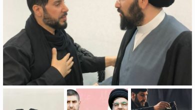 دیدار ابوعلی جواد معروف به «سپر سید» با سید علی خمینی + تصاویر/ محافظ ویژه شهید سیدحسن نصرالله کیست؟