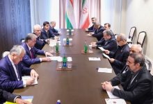 دیدار روسای جمهور ایران و تاجیکستان در جمهوری آذربایجان
