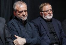 حضور مسعود پزشکیان در مراسم گرامیداشت شهید محمد باقری +تصاویر