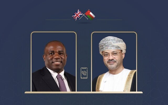 وزیران خارجه عمان و انگلیس درباره ایران و منطقه گفتوگو کردند