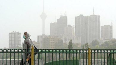 هوای تهران در شرایط قرمز است؛ سه ایستگاه در وضعیت بنفش