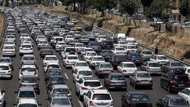 مشهد در آستانه ترافیک سنگین
