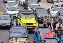 صاحبان خودروهای بنز و لامبورگینی و مک‌لارن چرا جاده فیروزکوه را بستند؟/ عکس
