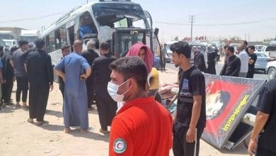 تصادف مینی‌بوس حامل زائران ایرانی در محور نجف به کربلا/ ۱۶ نفر مصدوم شدند