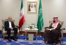 دیدار ولیعهد عربستان و پزشکیان در دوحه (عکس)