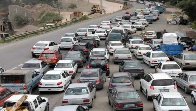مرکز مدیریت راه‌های مازندران: ترافیک سنگین شبانگاهی در محور یکطرفه جاده چالوس