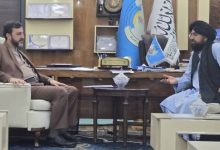 غریب‌آبادی برای حق‌آبه هیرمند و رژیم حقوق هریرود با کمیسار طالبان دیدار کرد
