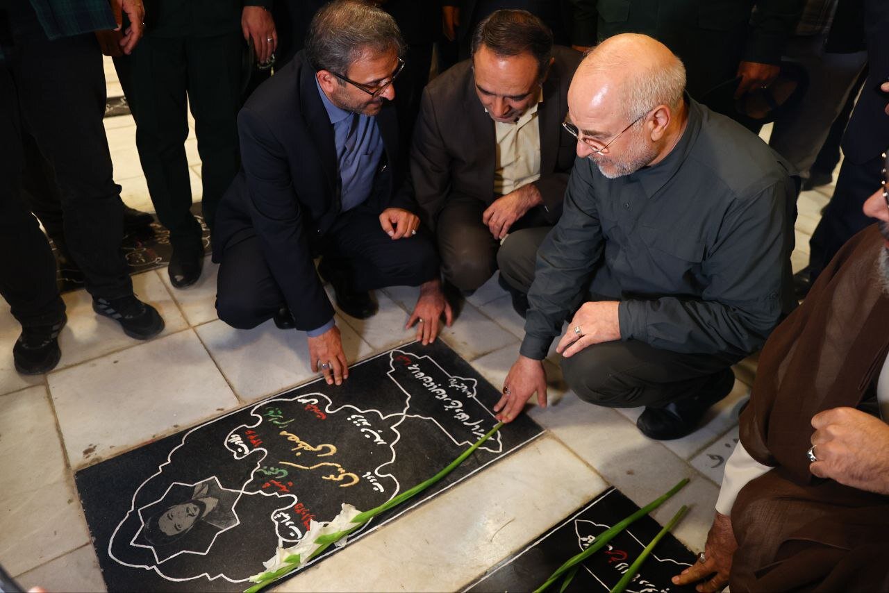 ادای احترام ویژه قالیباف به مقام شهدای خراسان شمالی + تصویر