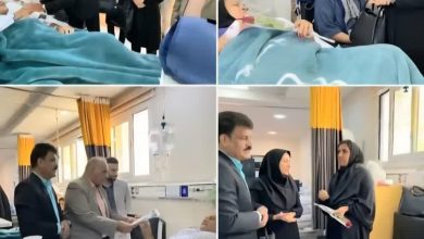 بازدید و عیادت از بیماران بیمارستان فوق تخصصی آیت‌الله یثربی کاشان