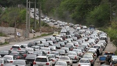 پلیس راه: برای تخلیه بار ترافیکی، تردد در مسیر جنوب به شمال جاده چالوس از ساعت ۱۷ ممنوع است