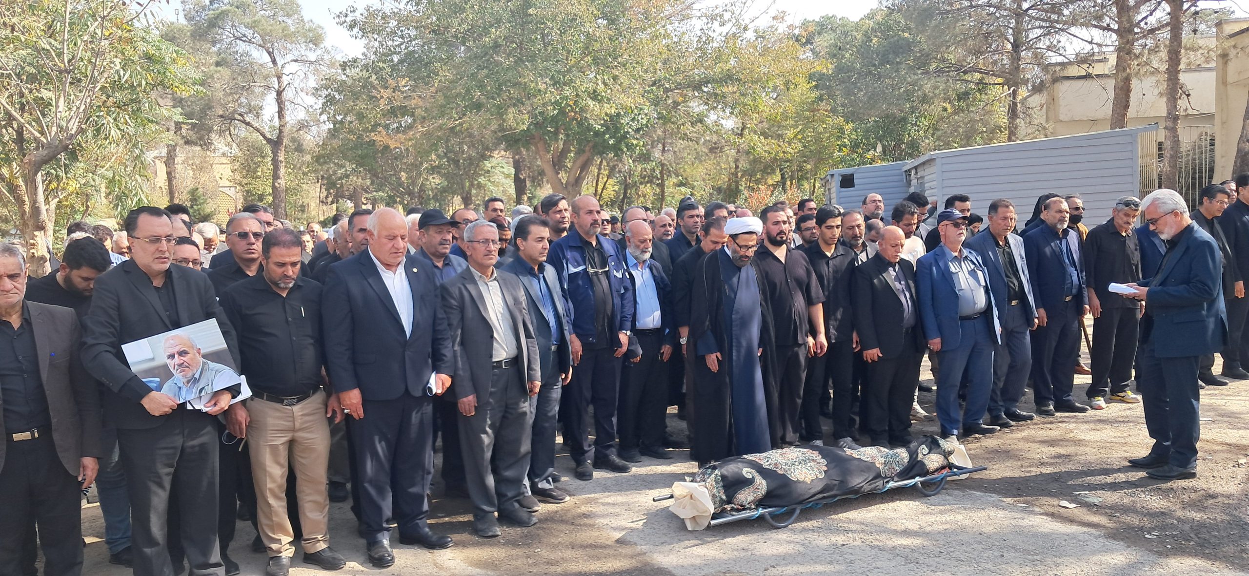 گزارش تصویری مراسم تشییع پیکر حسین حبیبی فعال کارگری