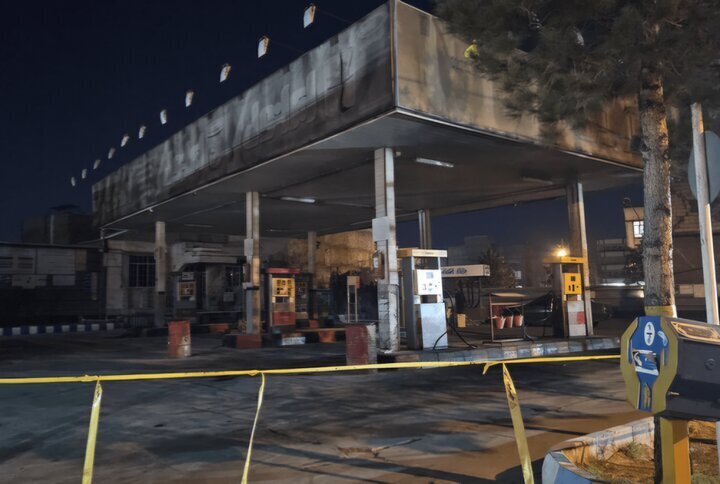 انفجار پمپ بنزین در عجب شیر