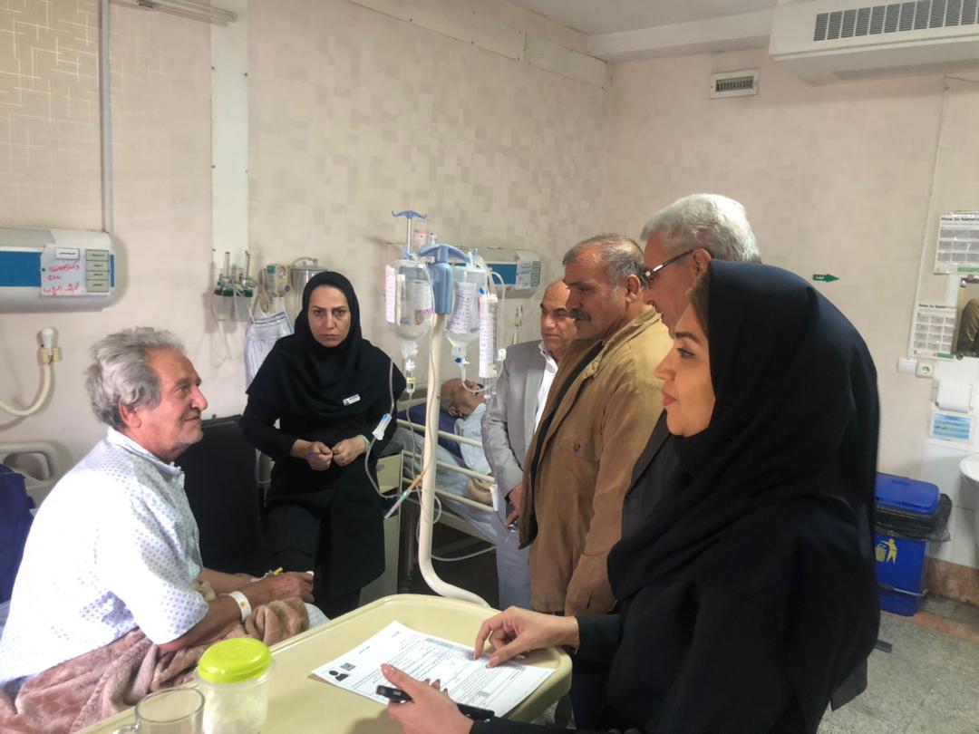 بازدید اعضای کانون بازنشستگان تامین اجتماعی البرز از مراکز درمانی قرارداد بیمه تکمیلی استان