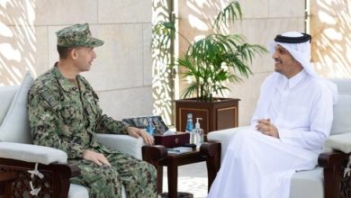 دیدار فرمانده سنتکام با مقامات قطر