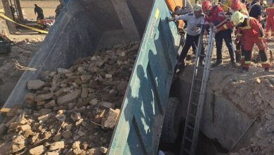 سقوط کامیون در گودال پنهان جاده مخصوص/ مرگ تلخ دو کارگر در آب‌انباری قدیمی