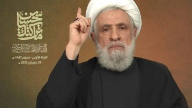 شیخ نعیم قاسم: خواهان به تعویق افتادن درخواست انحصار سلاح هستیم / دولت لبنان نباید ژاندارم اسرائیل شود