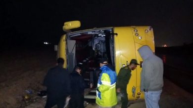 واژگونی اتوبوس در این جاده حادثه ساز شد/ آمار مصدومان