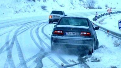 بارش باران و برف در محورهای ۱۰ استان/ ترافیک نیمه‌سنگین در ۳ آزادراه