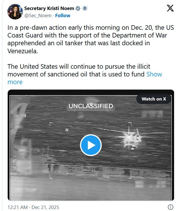 بلومبرگ: آمریکا نفتکش متعلق به چین را توقیف کرد/ نیویورک تایمز: نفتکش تحریم نبود!/ آمریکا: ما پیدا و متوقفتان می‌کنیم