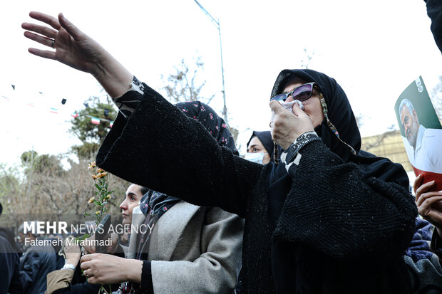 مراسم تشییع پیکرهای مطهر شهدای اغتشاشات تروریستی آمریکایی صهیونیستی