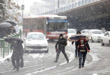 اطلاعیه هواشناسی تهران درباره بارش برف