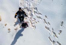 ارتفاع برف در بلده مازندران به ۲ متر رسید