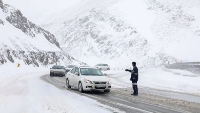 بارش برف و باران در ۱۰ استان/ ترافیک در ۳ آزاد راه
