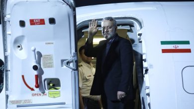 علی لاریجانی دوحه را به مقصد ایران ترک کرد