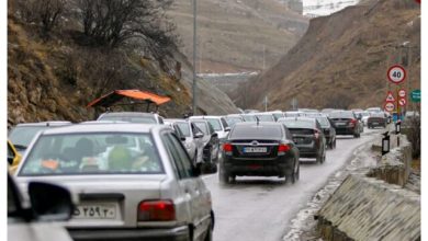 جاده چالوس یکطرفه شد / برف و باران در محورهای ۴ استان