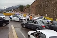 ترافیک ۶ کیلومتری در کندوان؛ بارش برف در جادههای شمال