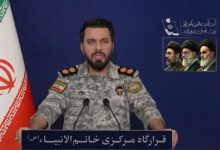 سخنگوی قرارگاه مرکزی خاتم الانبیاء: به دنبال فرماندهان و سربازان فراری آمریکایی هستیم