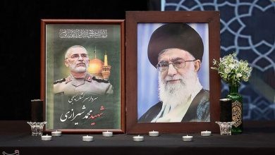 محمدعلی زم با تیپ متفاوت در مراسم چهلم رئیس دفتر فرماندهی کل قوا + تصویر