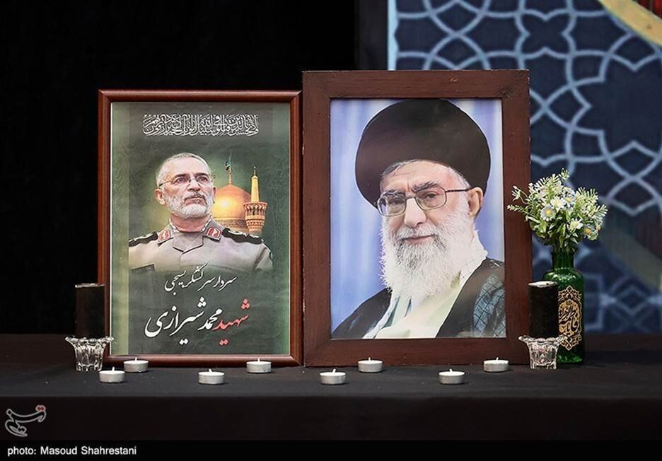 محمدعلی زم با تیپ متفاوت در مراسم چهلم رئیس دفتر فرماندهی کل قوا + تصویر