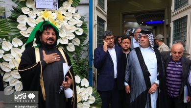 تصاویری از پسران شهید اسماعیل خطیب در مراسم چهلم پدرشان/ کاظم صدیقی و محمود کریمی هم آمدند