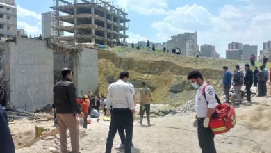 ریزش آوار در شهرک نصر تبریز ۲ کشته و ۵ مصدوم برجای گذاشت