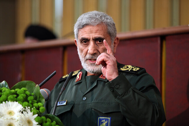 هشدار شدید اللحن سردار قاآنی خطاب به صهیونیست‌ها