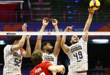 پیروزی تیم ملی والیبال ایران مقابل آلمان؛ ایران ۳-آلمان ۲
