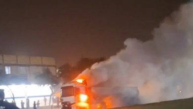 مهار آتشسوزی تانکر گاز در غرب زاهدان / تکذیب اصابت موشک دشمن