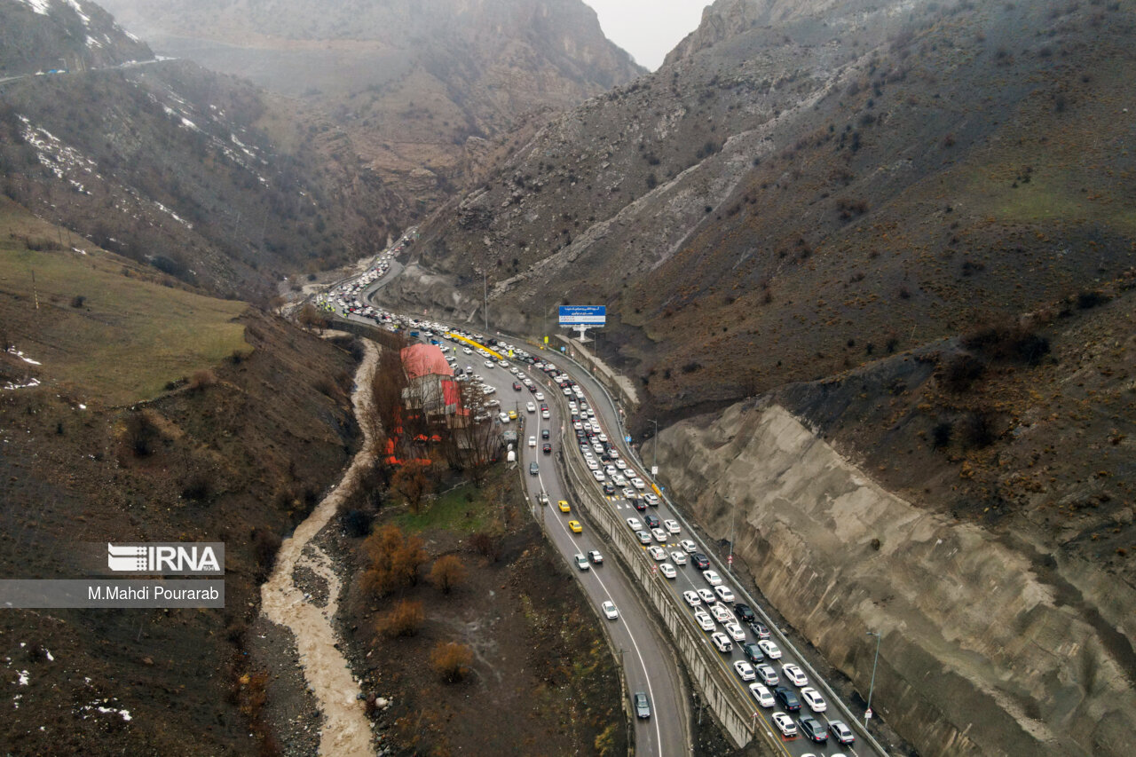هشدار به مسافران؛ ترافیک سنگین در این جاده شمالی