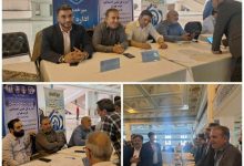 حضور مدیران و کارشناسان تأمین اجتماعی شرق تهران بزرگ در میز خدمت نماز جمعه