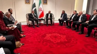 دیدار و گفتوگوی پزشکیان و شهباز شریف