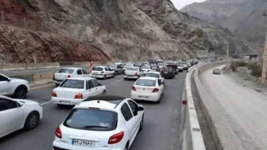 ترافیک ۷ کیلومتری در جاده کندوان